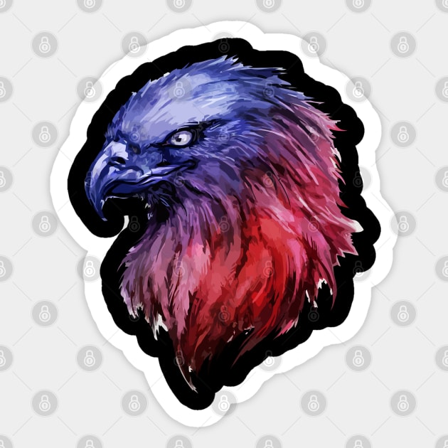 Head Eagle Art Sticker by Pixel Poetry